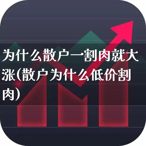 为什么散户一割肉就大涨(散户为什么低价割肉)_https://www.fzdzcxj.com_上交所_第1张