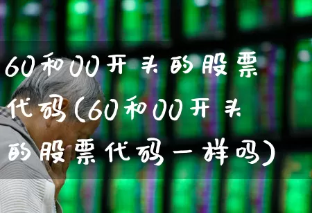 60和00开头的股票代码(60和00开头的股票代码一样吗)_https://www.fzdzcxj.com_上交所_第1张