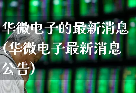 华微电子的最新消息(华微电子最新消息公告)_https://www.fzdzcxj.com_北交所_第1张