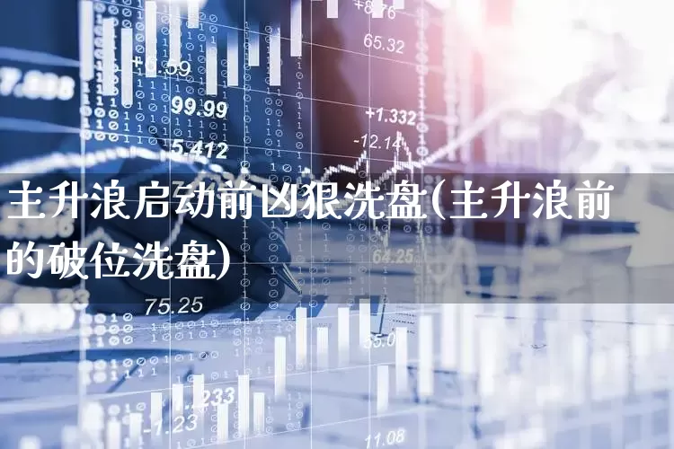 主升浪启动前凶狠洗盘(主升浪前的破位洗盘)_https://www.fzdzcxj.com_创业板_第1张