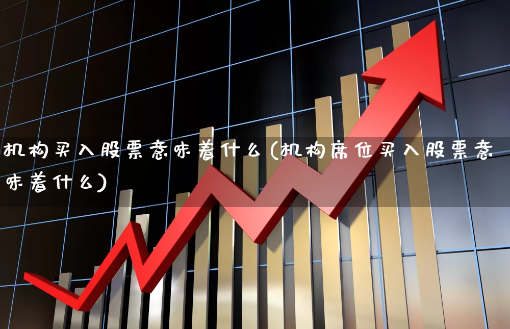 机构买入股票意味着什么(机构席位买入股票意味着什么)_https://www.fzdzcxj.com_上交所_第1张