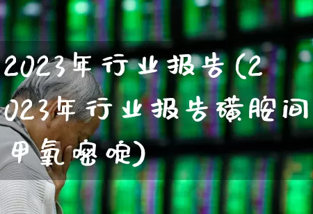 2023年行业报告(2023年行业报告磺胺间甲氧嘧啶)_https://www.fzdzcxj.com_上交所_第1张