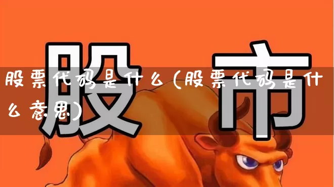 股票代码是什么(股票代码是什么意思)_https://www.fzdzcxj.com_北交所_第1张