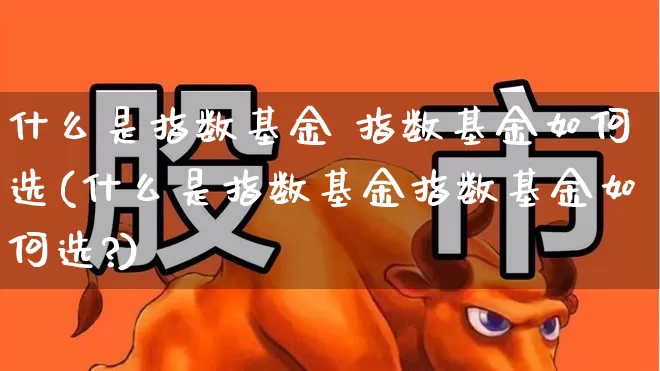 什么是指数基金 指数基金如何选(什么是指数基金指数基金如何选?)_https://www.fzdzcxj.com_上交所_第1张