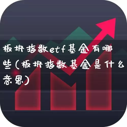 板块指数etf基金有哪些(板块指数基金是什么意思)_https://www.fzdzcxj.com_北交所_第1张