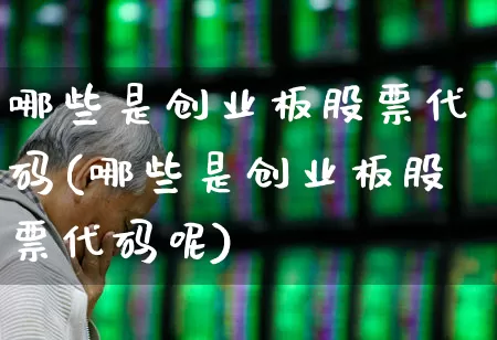 哪些是创业板股票代码(哪些是创业板股票代码呢)_https://www.fzdzcxj.com_上交所_第1张