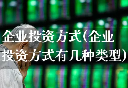 企业投资方式(企业投资方式有几种类型)_https://www.fzdzcxj.com_深交所_第1张