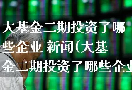 大基金二期投资了哪些企业 新闻(大基金二期投资了哪些企业名单)_https://www.fzdzcxj.com_北交所_第1张