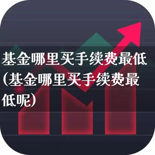 基金哪里买手续费最低(基金哪里买手续费最低呢)_https://www.fzdzcxj.com_创业板_第1张