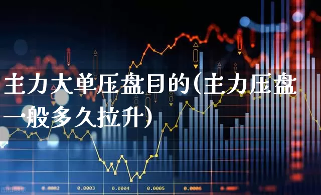 主力大单压盘目的(主力压盘一般多久拉升)_https://www.fzdzcxj.com_创业板_第1张
