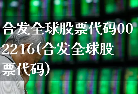 合发全球股票代码002216(合发全球股票代码)_https://www.fzdzcxj.com_上交所_第1张