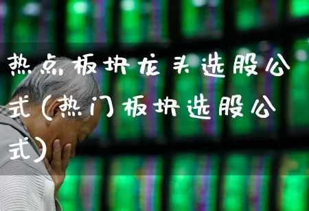 热点板块龙头选股公式(热门板块选股公式)_https://www.fzdzcxj.com_深交所_第1张