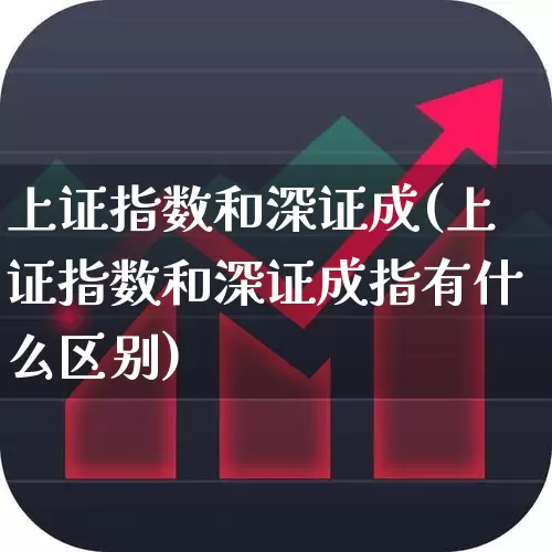 上证指数和深证成(上证指数和深证成指有什么区别)_https://www.fzdzcxj.com_北交所_第1张