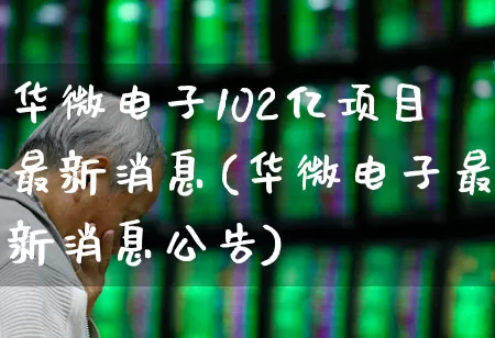 华微电子102亿项目最新消息(华微电子最新消息公告)_https://www.fzdzcxj.com_深交所_第1张