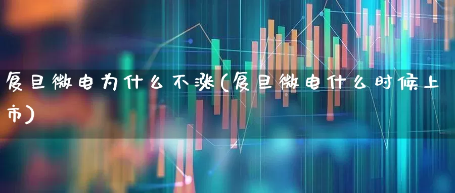 复旦微电为什么不涨(复旦微电什么时候上市)_https://www.fzdzcxj.com_深交所_第1张