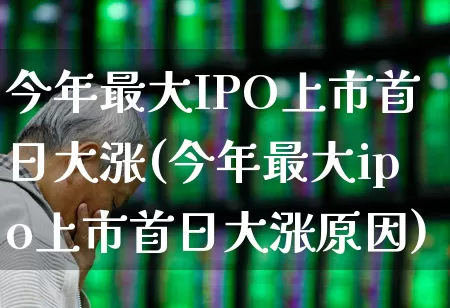 今年最大IPO上市首日大涨(今年最大ipo上市首日大涨原因)_https://www.fzdzcxj.com_创业板_第1张