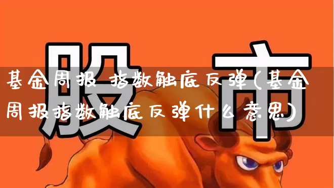 基金周报 指数触底反弹(基金周报指数触底反弹什么意思)_https://www.fzdzcxj.com_上交所_第1张