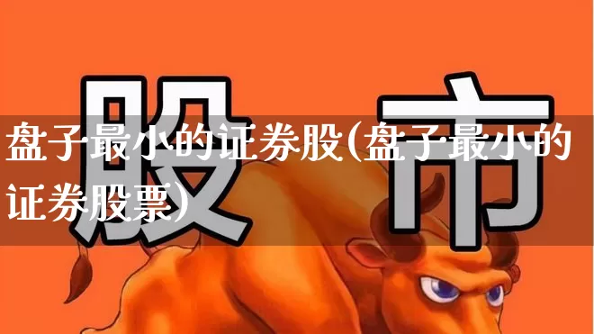 盘子最小的证券股(盘子最小的证券股票)_https://www.fzdzcxj.com_深交所_第1张