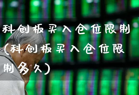 科创板买入仓位限制(科创板买入仓位限制多久)_https://www.fzdzcxj.com_北交所_第1张