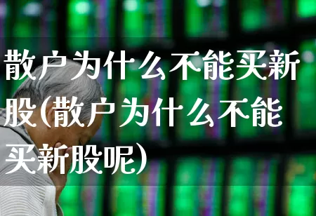 散户为什么不能买新股(散户为什么不能买新股呢)_https://www.fzdzcxj.com_深交所_第1张