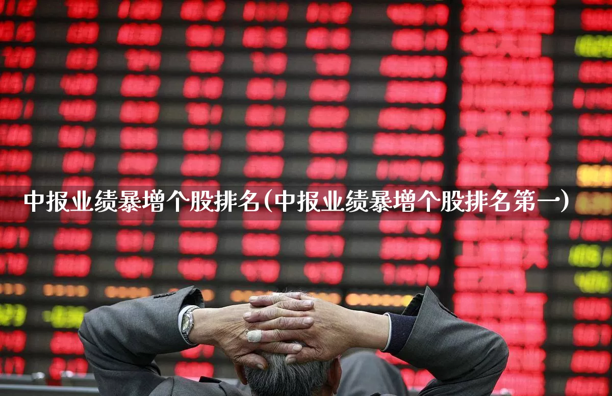 中报业绩暴增个股排名(中报业绩暴增个股排名第一)_https://www.fzdzcxj.com_深交所_第1张