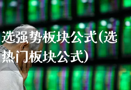 选强势板块公式(选热门板块公式)_https://www.fzdzcxj.com_科创板_第1张
