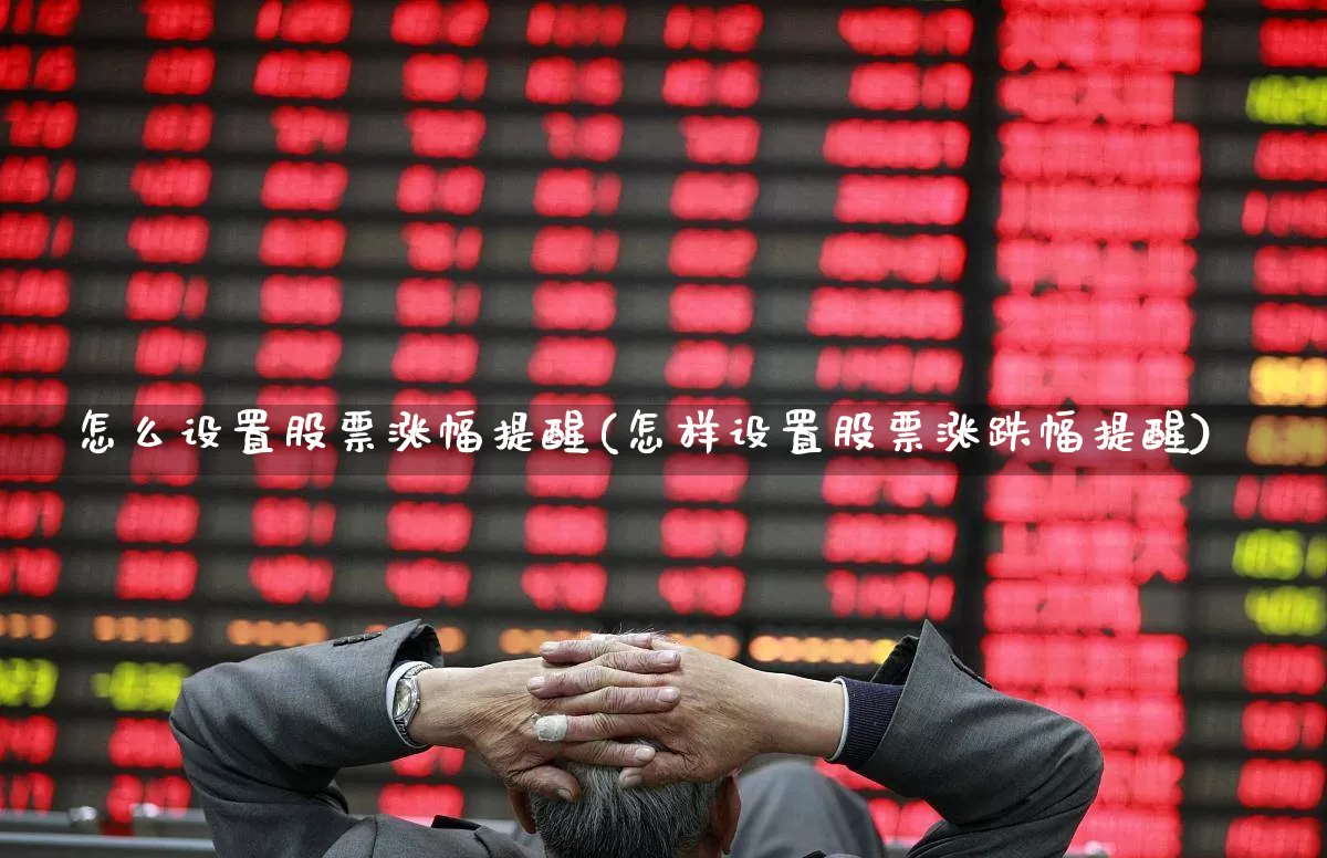 怎么设置股票涨幅提醒(怎样设置股票涨跌幅提醒)_https://www.fzdzcxj.com_上交所_第1张