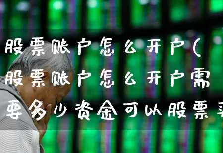 股票账户怎么开户(股票账户怎么开户需要多少资金可以股票买卖)_https://www.fzdzcxj.com_上交所_第1张