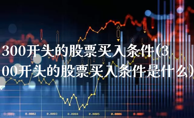 300开头的股票买入条件(300开头的股票买入条件是什么)_https://www.fzdzcxj.com_创业板_第1张