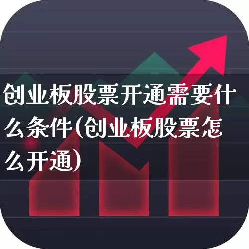 创业板股票开通需要什么条件(创业板股票怎么开通)_https://www.fzdzcxj.com_深交所_第1张
