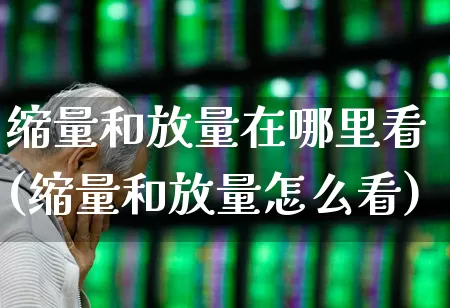 缩量和放量在哪里看(缩量和放量怎么看)_https://www.fzdzcxj.com_北交所_第1张