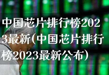 中国芯片排行榜2023最新(中国芯片排行榜2023最新公布)_https://www.fzdzcxj.com_科创板_第1张
