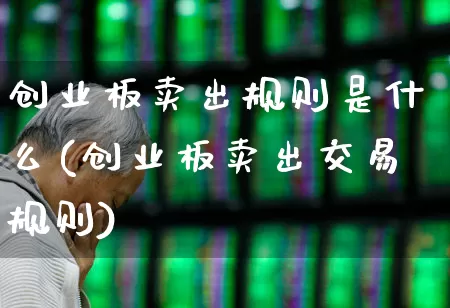 创业板卖出规则是什么(创业板卖出交易规则)_https://www.fzdzcxj.com_深交所_第1张