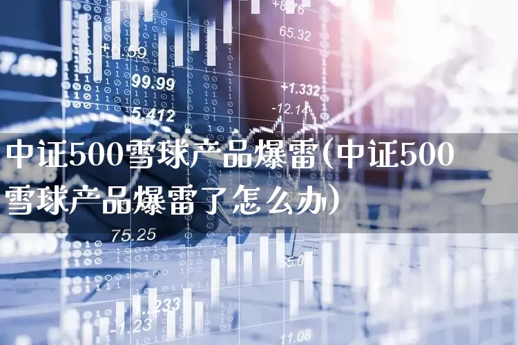 中证500雪球产品爆雷(中证500雪球产品爆雷了怎么办)_https://www.fzdzcxj.com_创业板_第1张