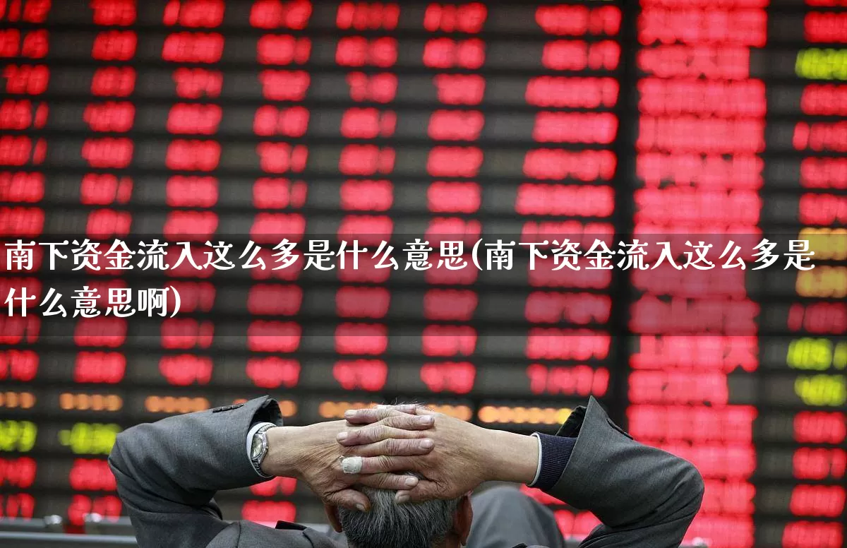 南下资金流入这么多是什么意思(南下资金流入这么多是什么意思啊)_https://www.fzdzcxj.com_创业板_第1张