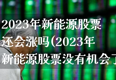 2023年新能源股票还会涨吗(2023年新能源股票没有机会了吗)_https://www.fzdzcxj.com_深交所_第1张