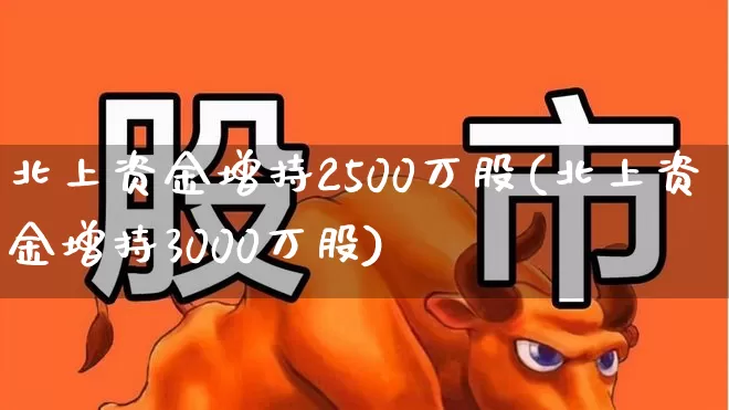 北上资金增持2500万股(北上资金增持3000万股)_https://www.fzdzcxj.com_科创板_第1张