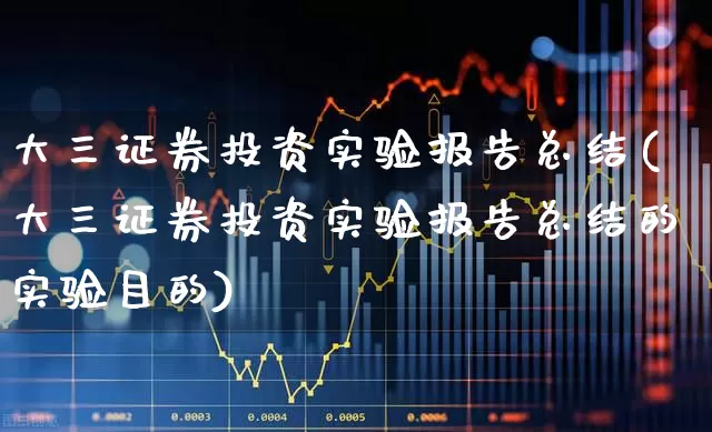 大三证券投资实验报告总结(大三证券投资实验报告总结的实验目的)_https://www.fzdzcxj.com_上交所_第1张