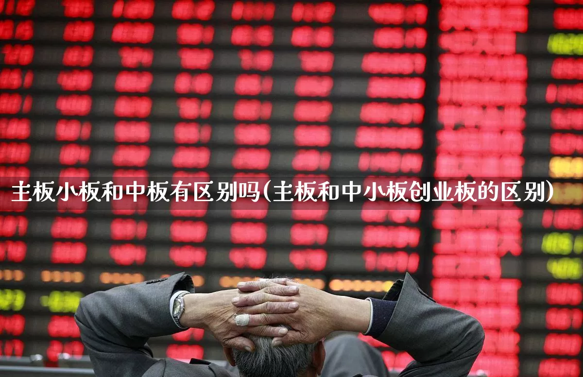 主板小板和中板有区别吗(主板和中小板创业板的区别)_https://www.fzdzcxj.com_上交所_第1张