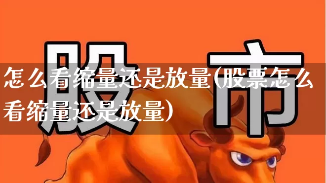 怎么看缩量还是放量(股票怎么看缩量还是放量)_https://www.fzdzcxj.com_科创板_第1张