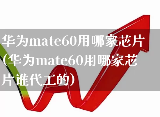 华为mate60用哪家芯片(华为mate60用哪家芯片谁代工的)_https://www.fzdzcxj.com_科创板_第1张