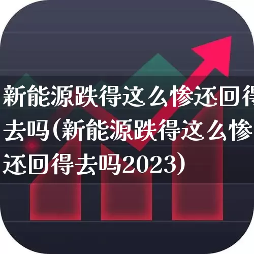 新能源跌得这么惨还回得去吗(新能源跌得这么惨还回得去吗2023)_https://www.fzdzcxj.com_上交所_第1张
