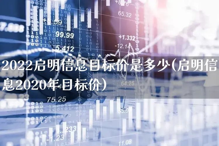 2022启明信息目标价是多少(启明信息2020年目标价)_https://www.fzdzcxj.com_深交所_第1张