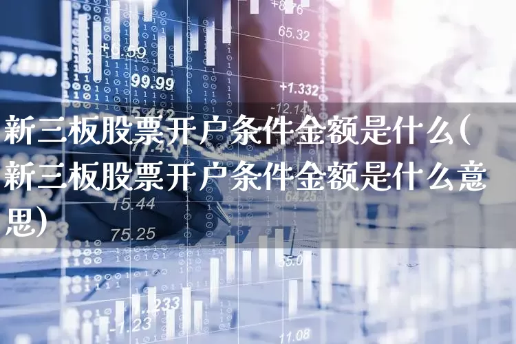 新三板股票开户条件金额是什么(新三板股票开户条件金额是什么意思)_https://www.fzdzcxj.com_科创板_第1张