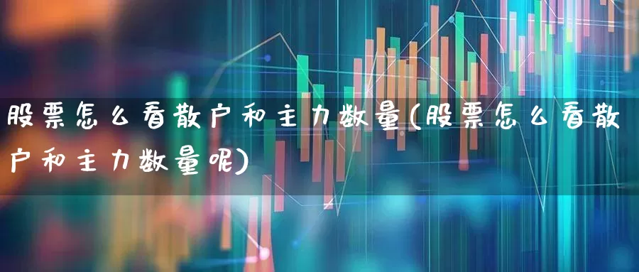 股票怎么看散户和主力数量(股票怎么看散户和主力数量呢)_https://www.fzdzcxj.com_北交所_第1张