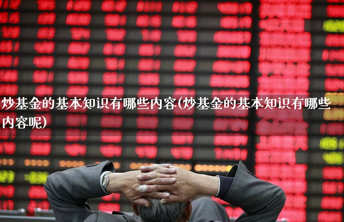 炒基金的基本知识有哪些内容(炒基金的基本知识有哪些内容呢)_https://www.fzdzcxj.com_北交所_第1张