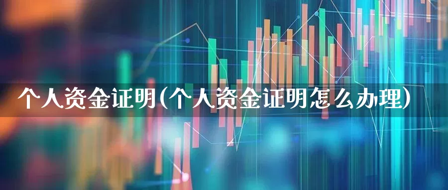 个人资金证明(个人资金证明怎么办理)_https://www.fzdzcxj.com_上交所_第1张