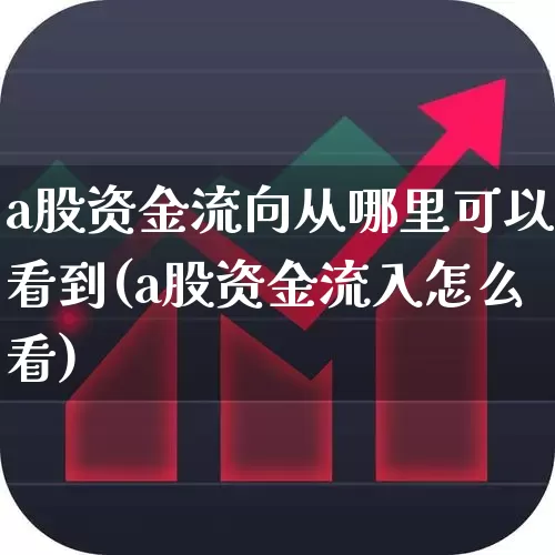 a股资金流向从哪里可以看到(a股资金流入怎么看)_https://www.fzdzcxj.com_北交所_第1张