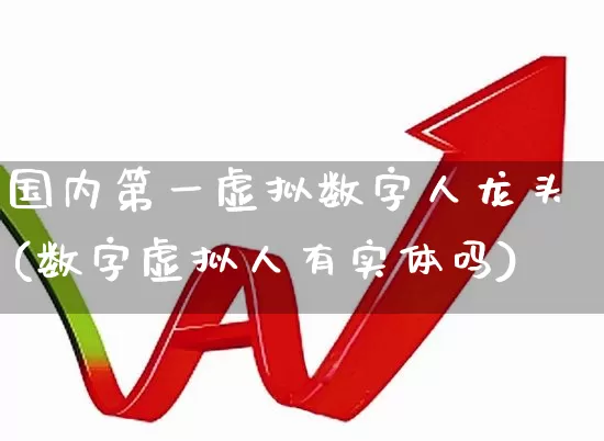 国内第一虚拟数字人龙头(数字虚拟人有实体吗)_https://www.fzdzcxj.com_创业板_第1张