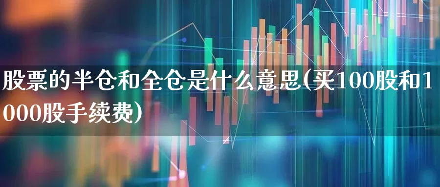 股票的半仓和全仓是什么意思(买100股和1000股手续费)_https://www.fzdzcxj.com_上交所_第1张